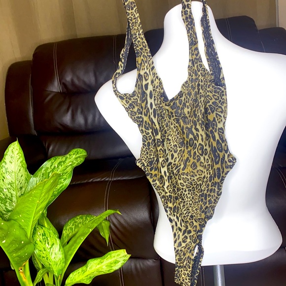 LEOPARD BATHING SUIT ONE PIECE - Picture 4 of 5